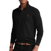 Polo πικέ Ralph Lauren μαύρο