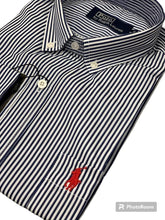 Πουκάμισο ριγέ Ralph Lauren ΜΑΥΡΟ