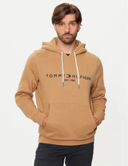 Hoodie με κουκούλα Tommy Μπέζ